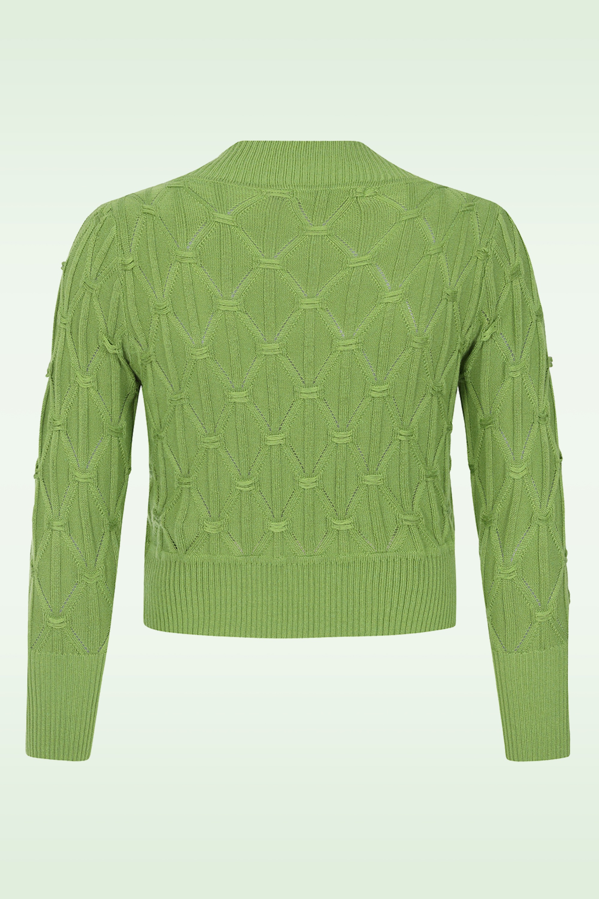 Banned Retro - Eden Bolero cardi in groen 3
