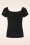 Banned Retro - Ginny gebreide top in zwart 3