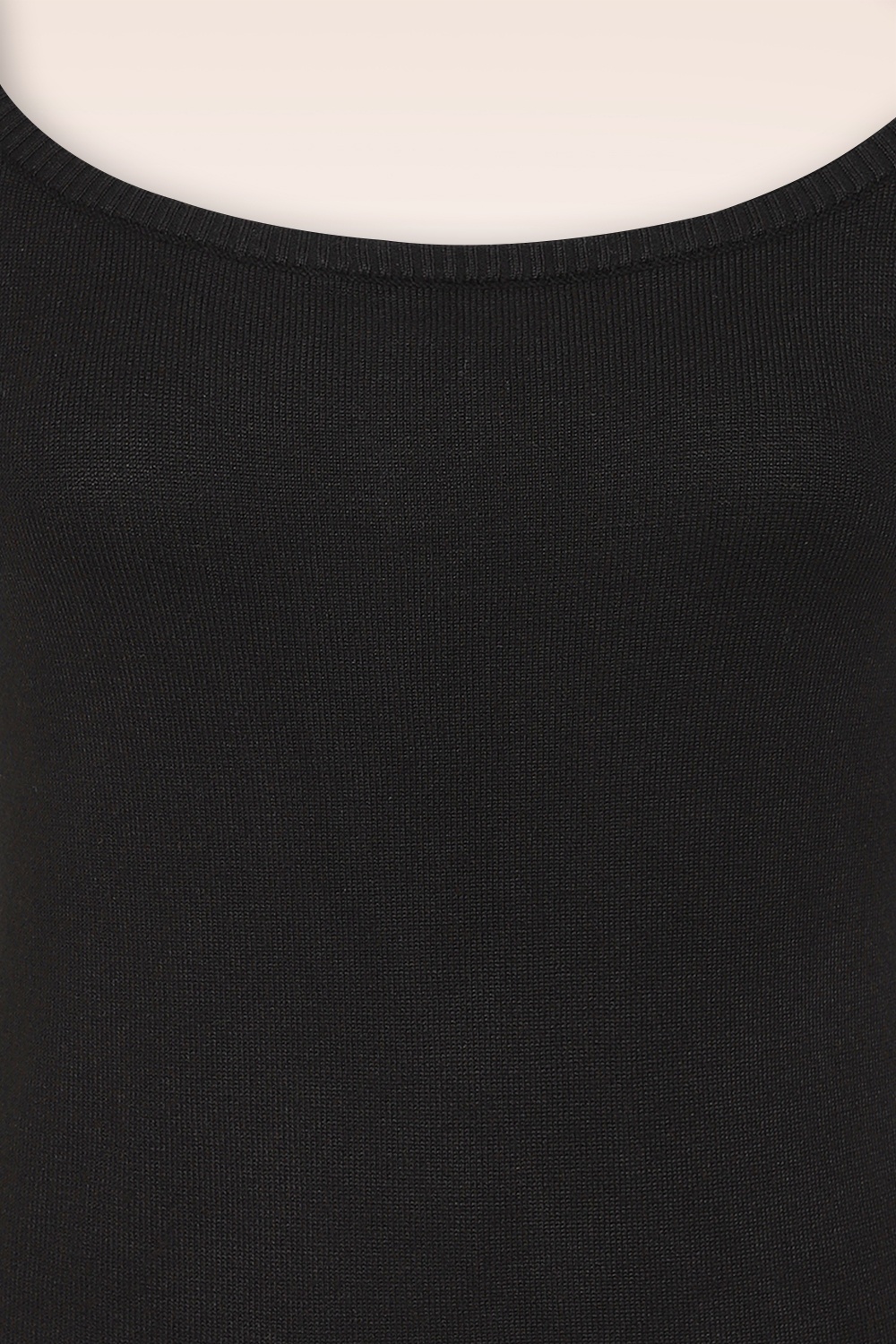 Banned Retro - Ginny gebreide top in zwart 2