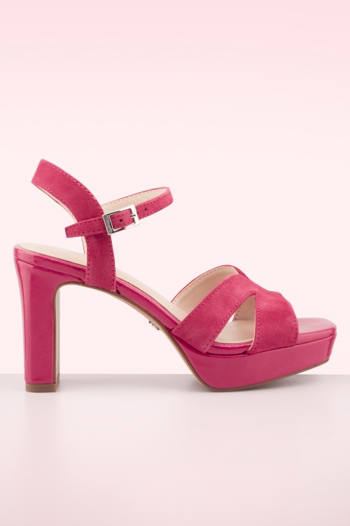 Tamaris - Sarah platform sandalen in roze