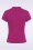 Banned Retro - Mandarin Collar top in amarant 3