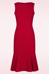 Vintage Chic for Topvintage - Lexi pencil jurk in rood