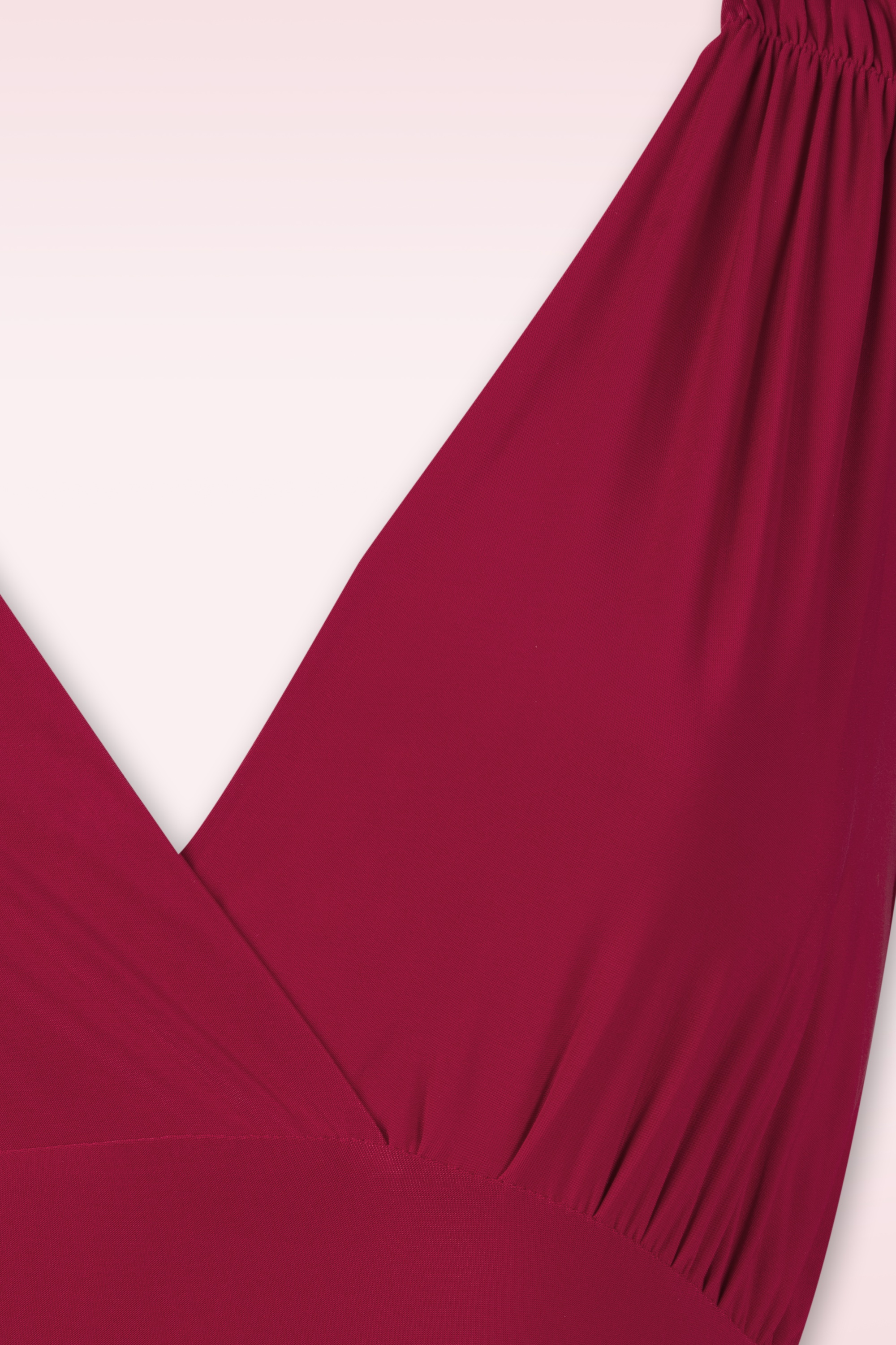 Vintage Chic for Topvintage - Sabrina maxi jurk in dieprood 2