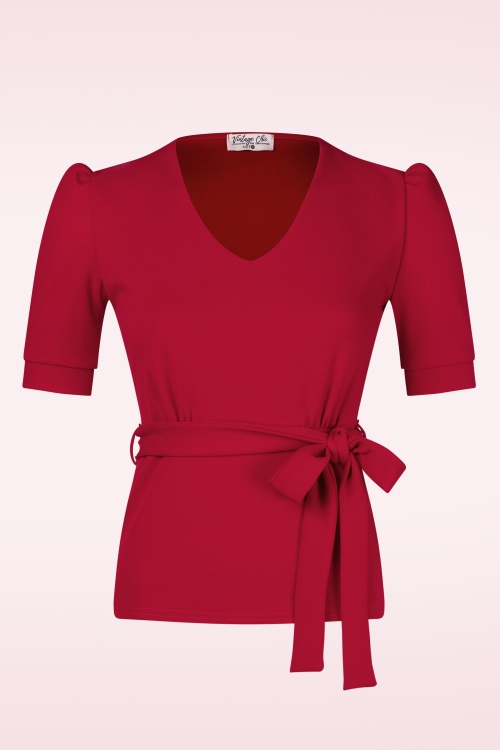 Vintage Chic for Topvintage - Alina top in rood