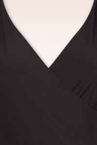 Vintage Chic for Topvintage - Zoya maxi jurk in zwart 2