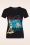 Queen Kerosin - Nice Catch T-shirt in zwart