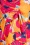 Vintage Chic for Topvintage - Layla Floral overslag jurk in oranje en multi 2