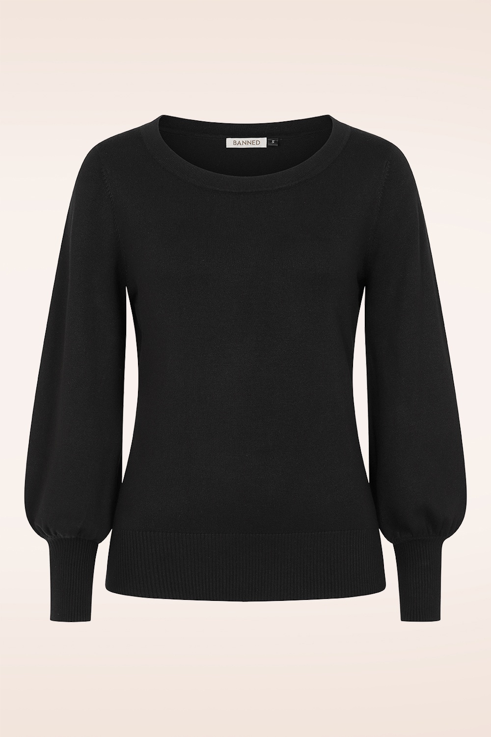 Banned Retro - Delilah trui in zwart