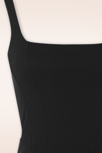 Vintage Chic for Topvintage - Scarlett pencil jurk in zwart 3