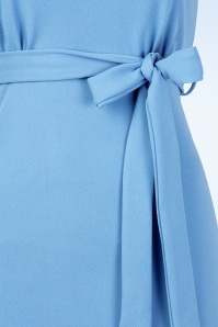 Vintage Chic for Topvintage - Quinta pencil jurk in lichtblauw 2
