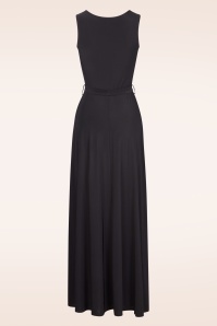 Vintage Chic for Topvintage - Lydia maxi jurk in zwart 3