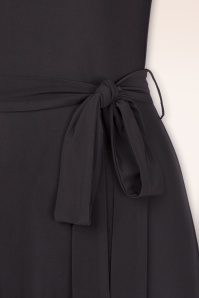 Vintage Chic for Topvintage - Lydia maxi jurk in zwart 2
