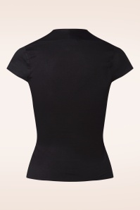 Topvintage Boutique Collection - Darla top in zwart 3