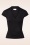 Topvintage Boutique Collection - Darla top in zwart