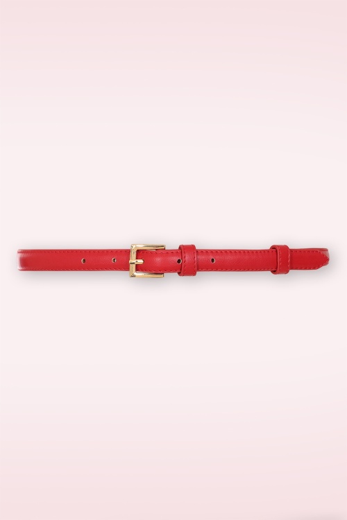 Banned Retro - Rosalie riem in rood