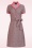 LaLamour - Monique Vintage Flower Kleid in Koralle.