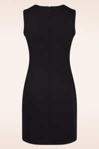 Vintage Chic for Topvintage - Sammi a-lijn jurk in zwart 3