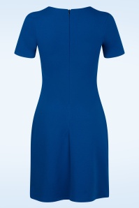 Vintage Chic for Topvintage - Lori A-lijn jurk in koningsblauw 3