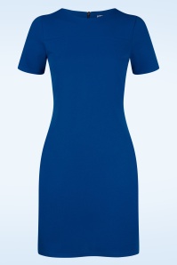 Vintage Chic for Topvintage - Lori A-lijn jurk in koningsblauw