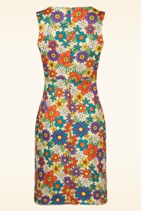 Vintage Chic for Topvintage - Betty Floral Dress in Light Yellow 3