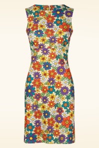 Vintage Chic for Topvintage - Betty Floral Dress in Light Yellow