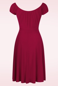 Vintage Chic for Topvintage - Scarlet Swing Kleid in tiefem Rot 3