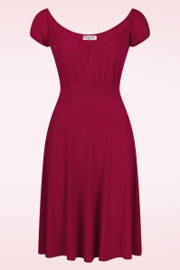 Vintage Chic for Topvintage - Scarlet Swing Kleid in tiefem Rot