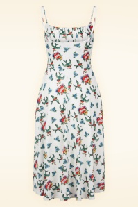 Vintage Chic for Topvintage - Jessie Tattoo Print Swing Dress in White 3