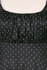 Vintage Chic for Topvintage - Jessie Polka Dot Swing Dress in Black 2