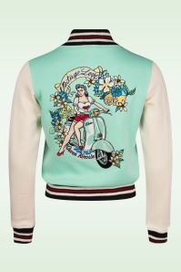 Queen Kerosin - College Jacket Vintage Love in Mint 