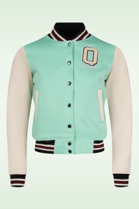 Queen Kerosin - College Jacket Vintage Love in Mint  2