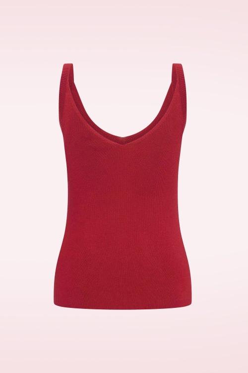 Zilch - Sadie Singlet Top in Rubinrot 2