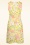 Vintage Chic for Topvintage - Betty Floral Dress in White and Yellow 3