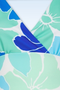 Vintage Chic for Topvintage - Iris Floral maxi jurk in wit en multi 2