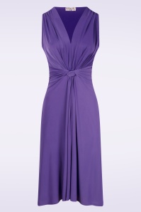 Vintage Chic for Topvintage - Umi Knotted Swing Dress in Purple