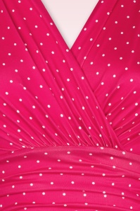 Vintage Chic for Topvintage - Sadie dots swing jurk in roze 3