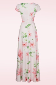 Vintage Chic for Topvintage - Rinda lilly maxi jurk in zachtroze 2