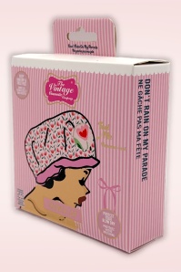 The Vintage Cosmetic Company - Tulip Showercap in Pink 2