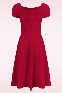 Vintage Chic for Topvintage - Lillian Swing Dress in Scarlet Red