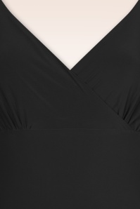 Vintage Chic for Topvintage - Tori Slinky jumpsuit in zwart 2