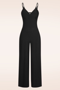 Vintage Chic for Topvintage - Tori Slinky jumpsuit in zwart