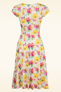 Vintage Chic for Topvintage - Polly Floral Swing Dress in Yellow 6