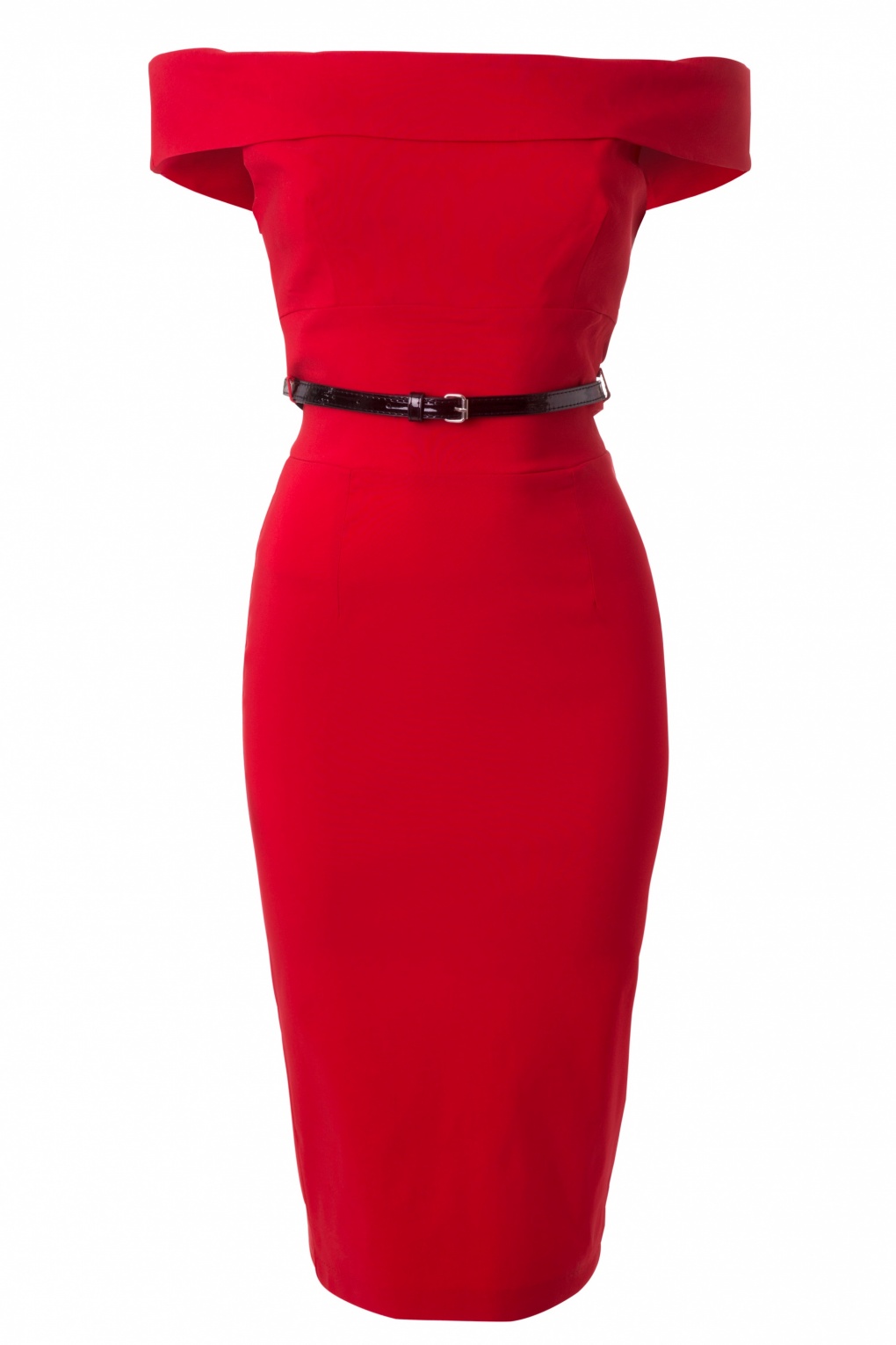 off shoulder pencil gown