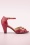 Banned Retro - Mable Peeptoe pumps in rood