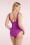 TC Beach - V-Neck Swimsuit in Wildberry 4