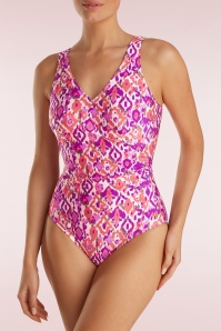 TC Beach - Badpak met V-hals in Summer Ikat 