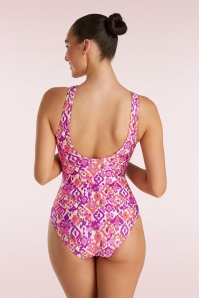TC Beach - Badpak met V-hals in Summer Ikat  2