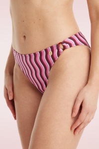 TC Beach - Bikini Bottom in Groovy Waves Pink