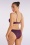 TC Beach - Bandeau Shimmer Bikini Top in Merlot 3