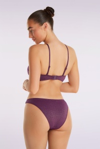 TC Beach - Shimmer bikini broekje in Merlot 3